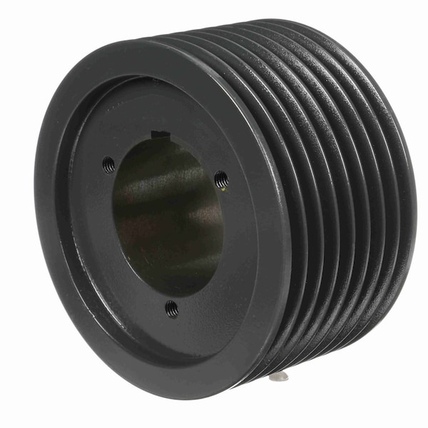 8 Groove Cast Iron Bushed Bore Multiple Sheave, 8Q3V65